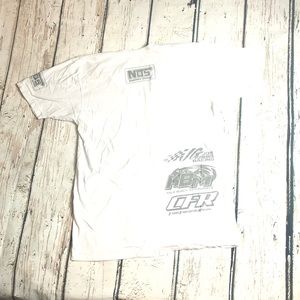 Nos Racing T-Shirt Kyle Busch Joe Gibbs CFT NASCAR White Tee